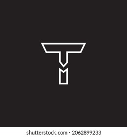 Letter t logo design Free Vector