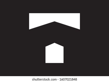 Letter T logo design in house style trendy, Modern and abstract logo