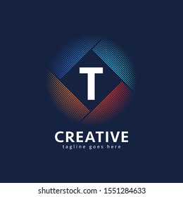 letter t logo design, icon design template elements