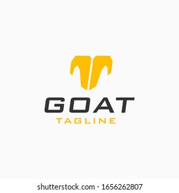 letter T logo design inspriation . sporty T logo design template . goat head logo design inspiration . simple masculine goat logo template