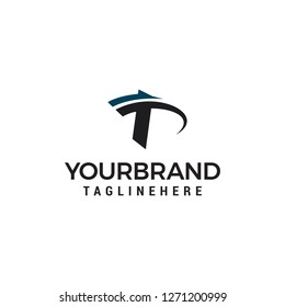 Letter T logo design template .