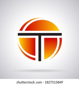 Letter "T" logo design template for company name