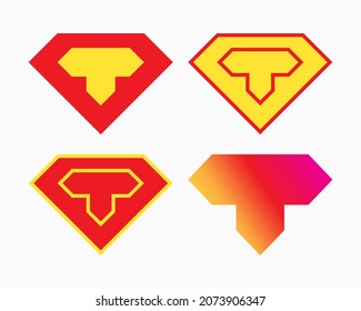 letter T logo design template vector