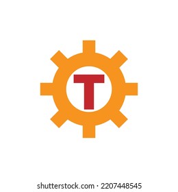 Plantilla de diseño de logotipo de carta T