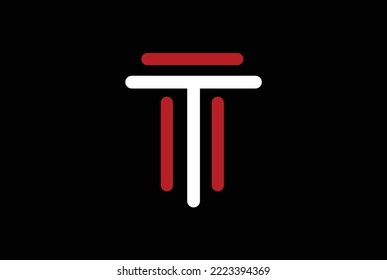 Letter T Logo Design-Vorlage, Technologie abstrakte Vektorlogo Symbol Dreieck-Logo-Logotyp.