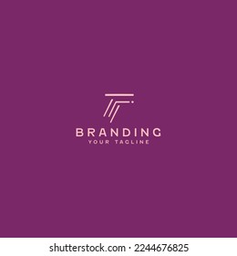 Letter T Logo Design Template