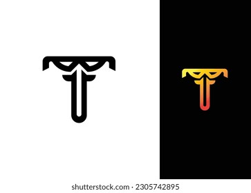 Diseño de logotipo de carta T - Plantilla de diseño de logotipos
