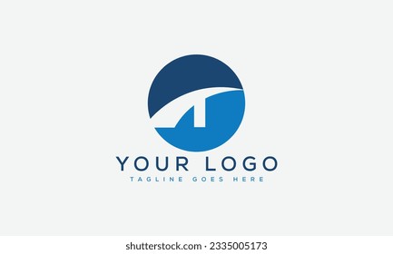 Letter T Logo Design Vorlage Vektorgrafik.