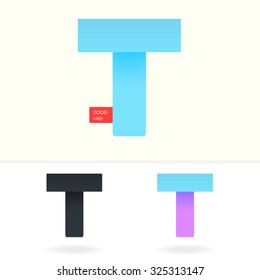Letter T logo design template. Stylish vector icon