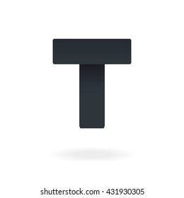 Letter T logo design template. Stylish vector icon