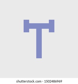 Letter T logo design. Universal elegant vector sign design. Graphic alphabet symbol for corporate business identity. simple logo for company