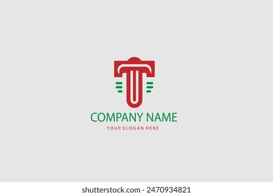 Letter T logo design for various types of businesses and company. colorful, modern, geometric letter T logo