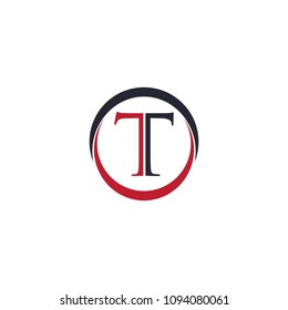 letter T logo design vector icon template