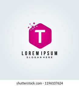 Letter T Logo Design Vector Template