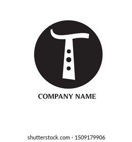 letter T logo design vector icon template