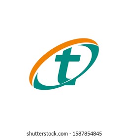 Letter T logo design - vector sign. Business card templates.