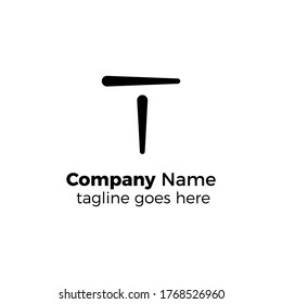 letter t logo design vector illustration
