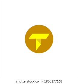 letter T logo design vector sign