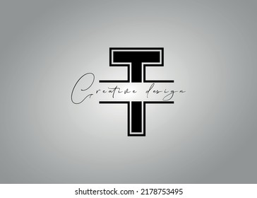 archivo vectorial de diseño de logotipo de carta T