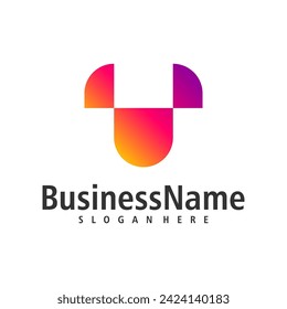 Logo-Design-Vektorgrafik von Letter T. Vorlage für Creative Initial T Logo-Konzepte