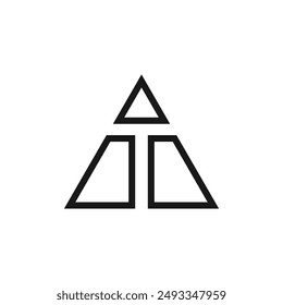 Letter T logo design vector with universal form and creative idea icon