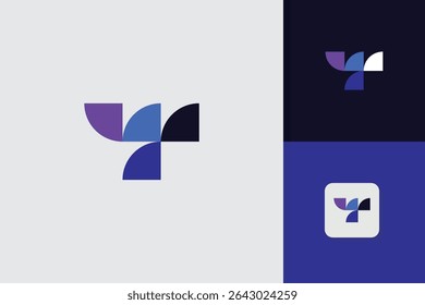  Plantilla de Vector de diseño de logotipo de letra T