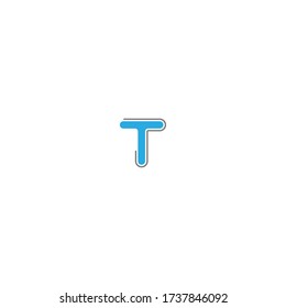 Icono de logotipo de carta T