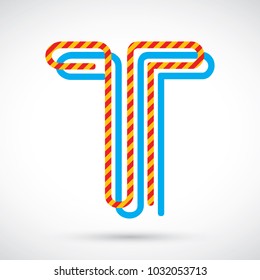 Letter T logo icon design template elements