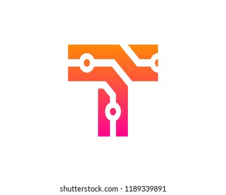 Letter  T logo icon design template elements - vector sign