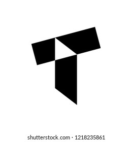 Letter T logo. Icon design. Template elements - vector sign