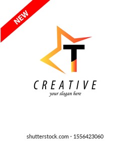Letter T logo icon design template elements 