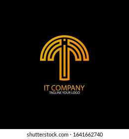 Letter I & T logo Icon Design Template