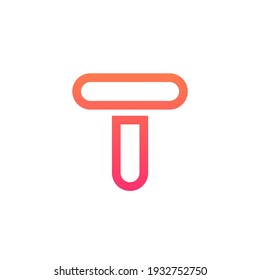 Letter T logo icon design template elements