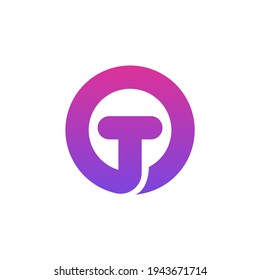 Letter T logo icon design template elements