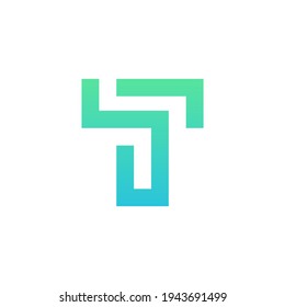 Design-Vorlagenelemente für das Logo Buchstabe T