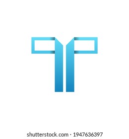 Design-Vorlagenelemente für das Logo Buchstabe T