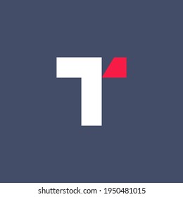 Elementos de la plantilla de diseño de iconos del logotipo de la carta T