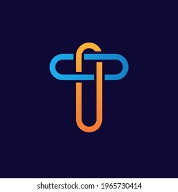 Letter T logo icon design template elements