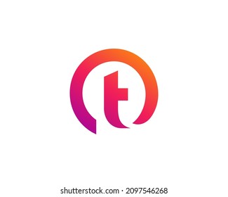 Letter T logo icon design template elements