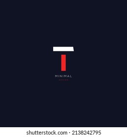 Design-Vorlagenelemente für das Logo Buchstabe T