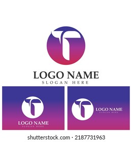 Letter T logo icon design element template