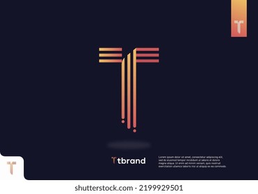 Letter T logo icon design template elements
