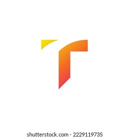Plantilla de diseño de icono de logotipo de carta T
