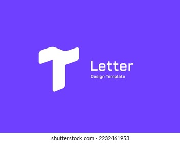 Letter T logo icon design template elements