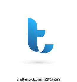 Letter T logo icon design template elements 