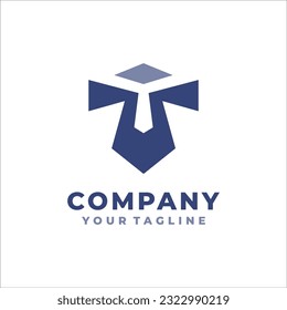 Elementos de la plantilla de diseño de iconos del logotipo de la carta T