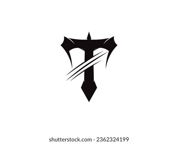 Letter T logo icon design template elements