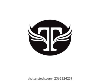 Letter T logo icon design template elements