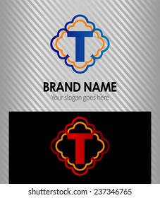 Letter T logo icon design symbol