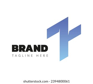 Design-Vorlagenelemente für das Logo Buchstabe T. Für Logos für Branding, Business und Technologie geeignet.

